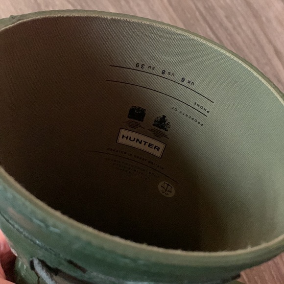 Matte Green Hunter Boots - Picture 8 of 9